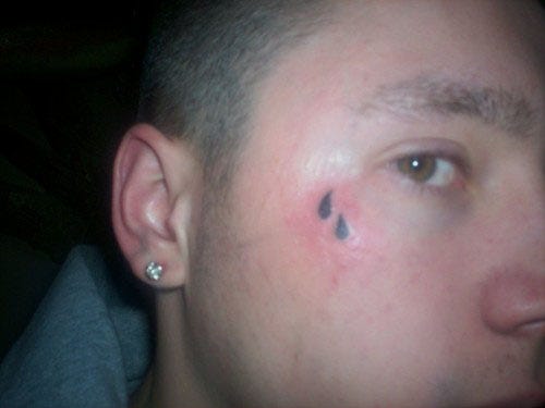 Teardrop Tattoos for Men  Teardrop tattoo Eye tattoo meaning Under eye  tattoo