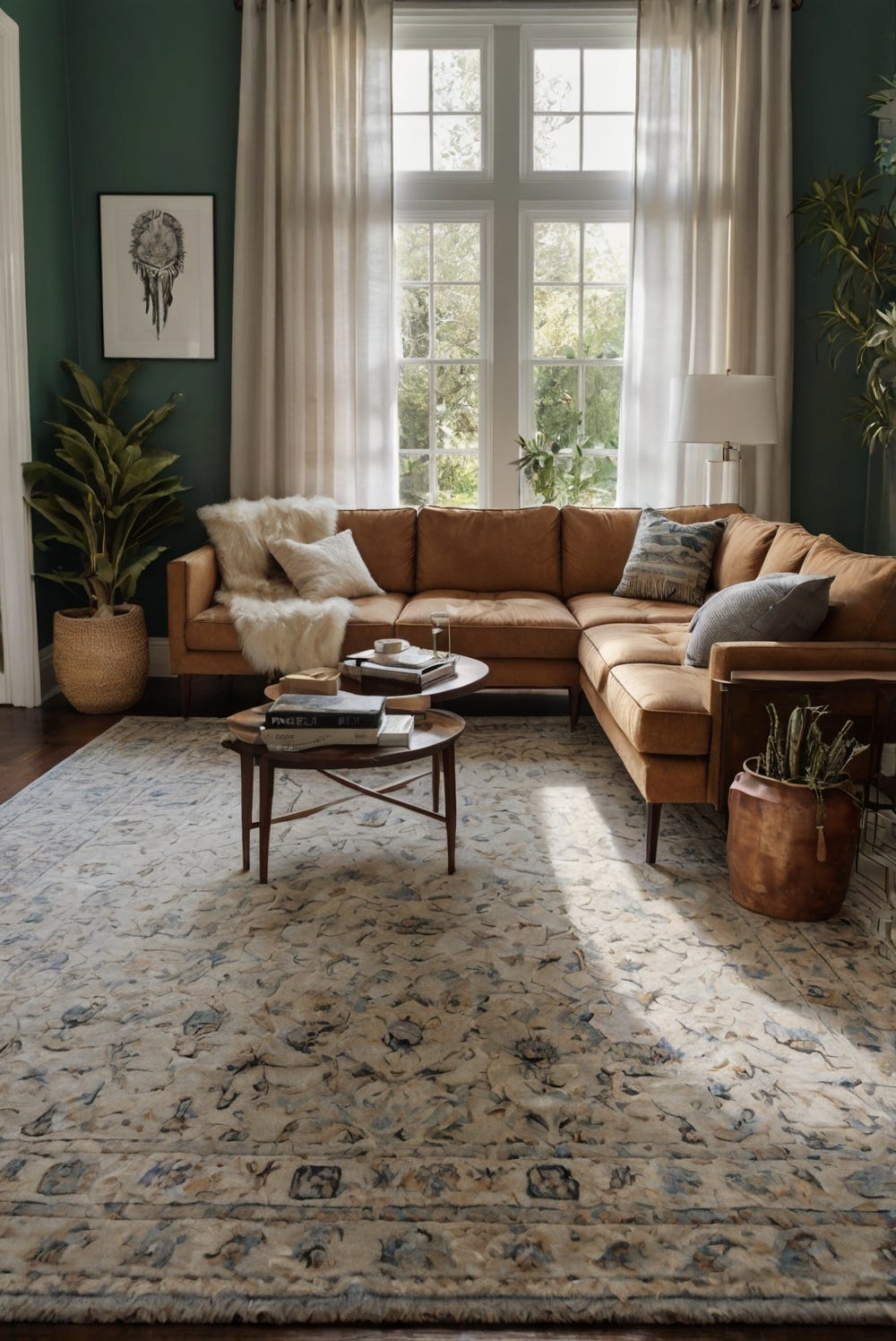 Discover creative ways to use rugs for defining distinct living room