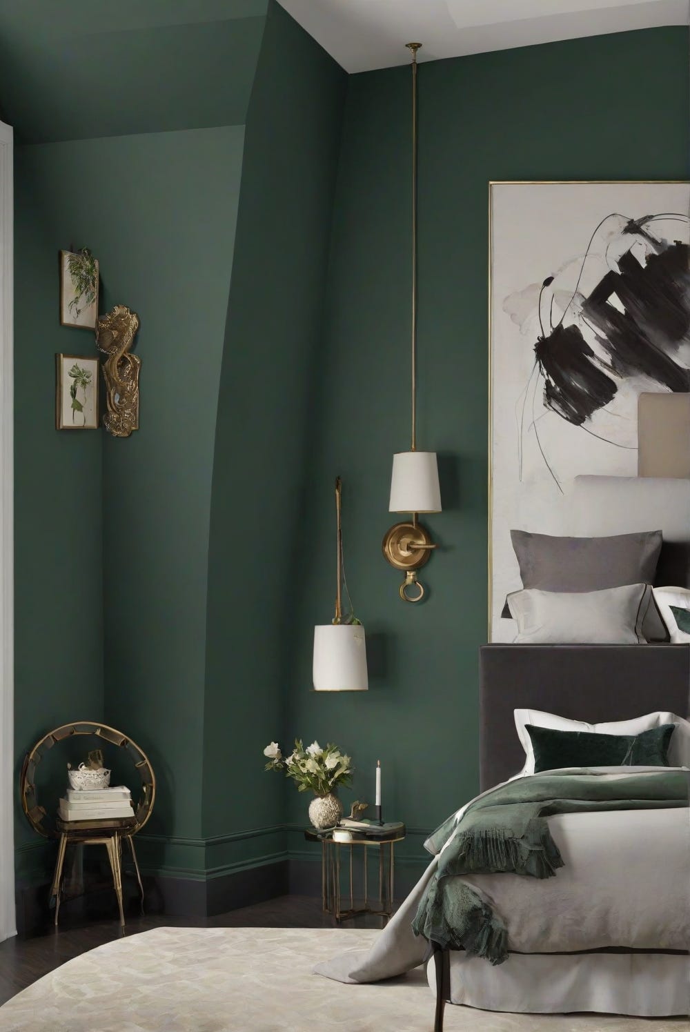 Looking for the perfect wall paint for your bedroom? Discover why ROOKWOODDARKGREEN(SW2815) is ...
