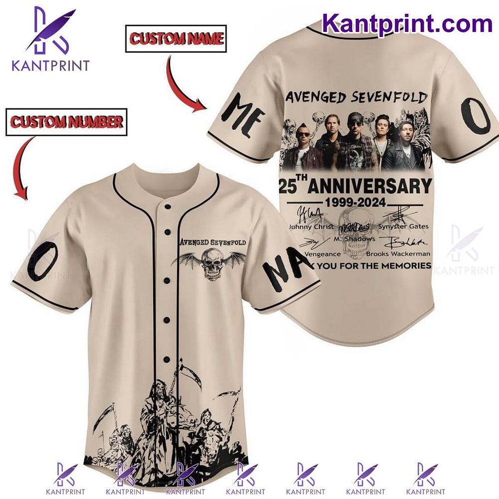 Celebrating 25 Years of Rock: Avenged Sevenfold 1999–2024 Signatures ...