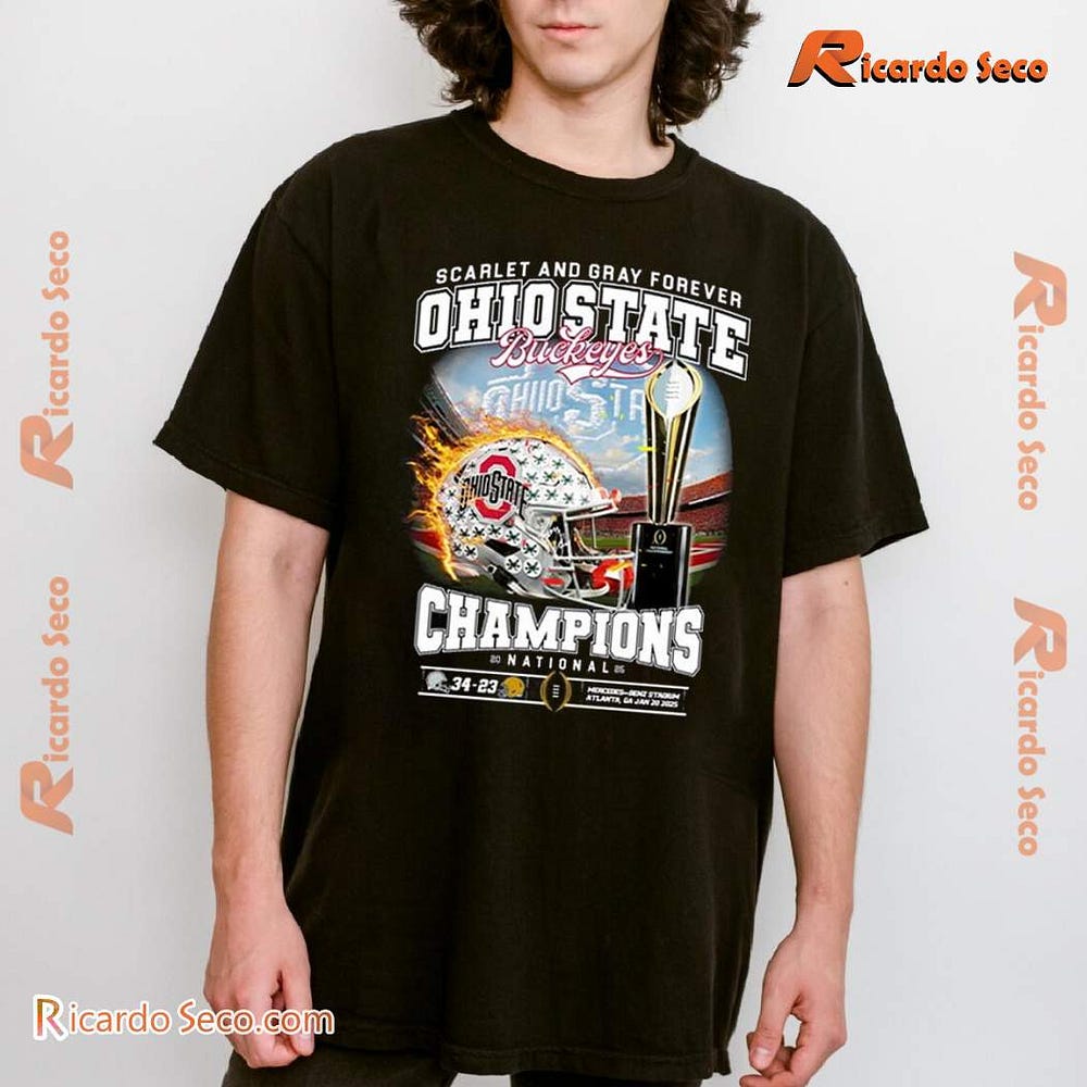 Commemorate the Buckeyes’ Win with the Ohio State 2025 Championship Tee