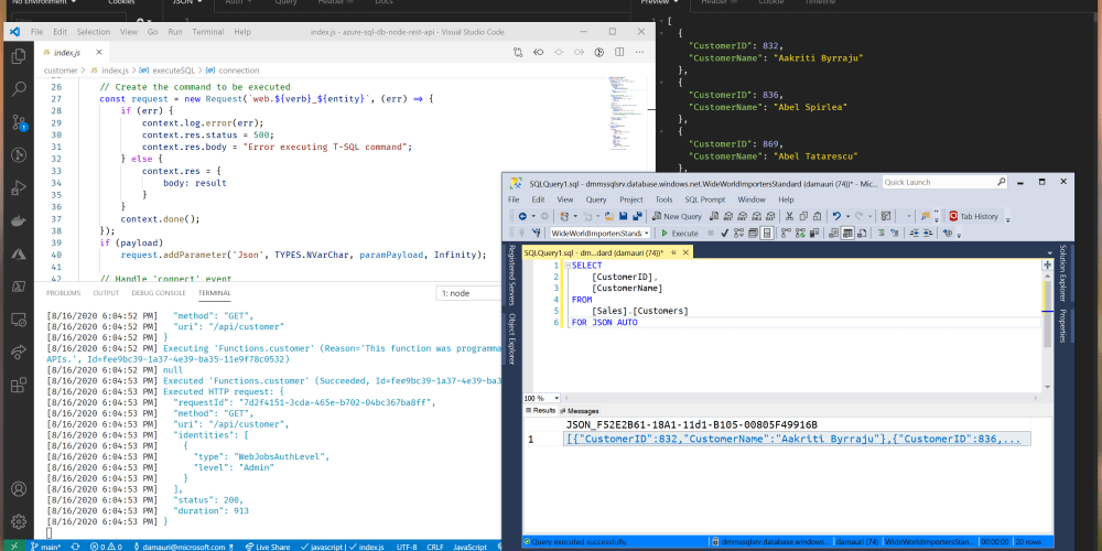 Serverless REST API with Azure Functions, Node, JSON and Azure SQL | by ...