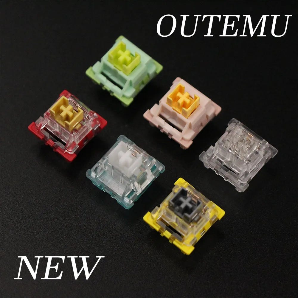 Hot Review! Outemu Switches Mechanical Keyboard Switch 3Pin Silent Clicky Linear Tactile Similar