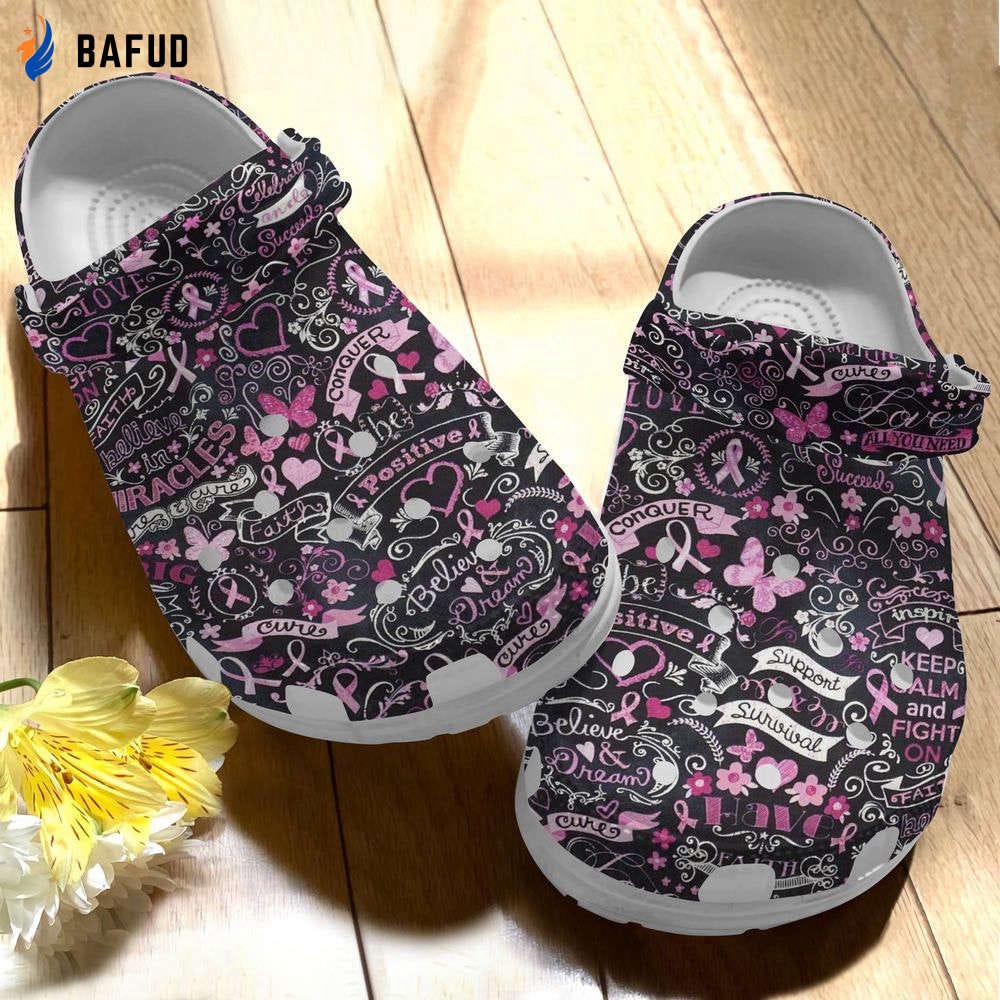 Breast Cancer Clog Breast Cancer V2 Clogs Clogsband Clog
