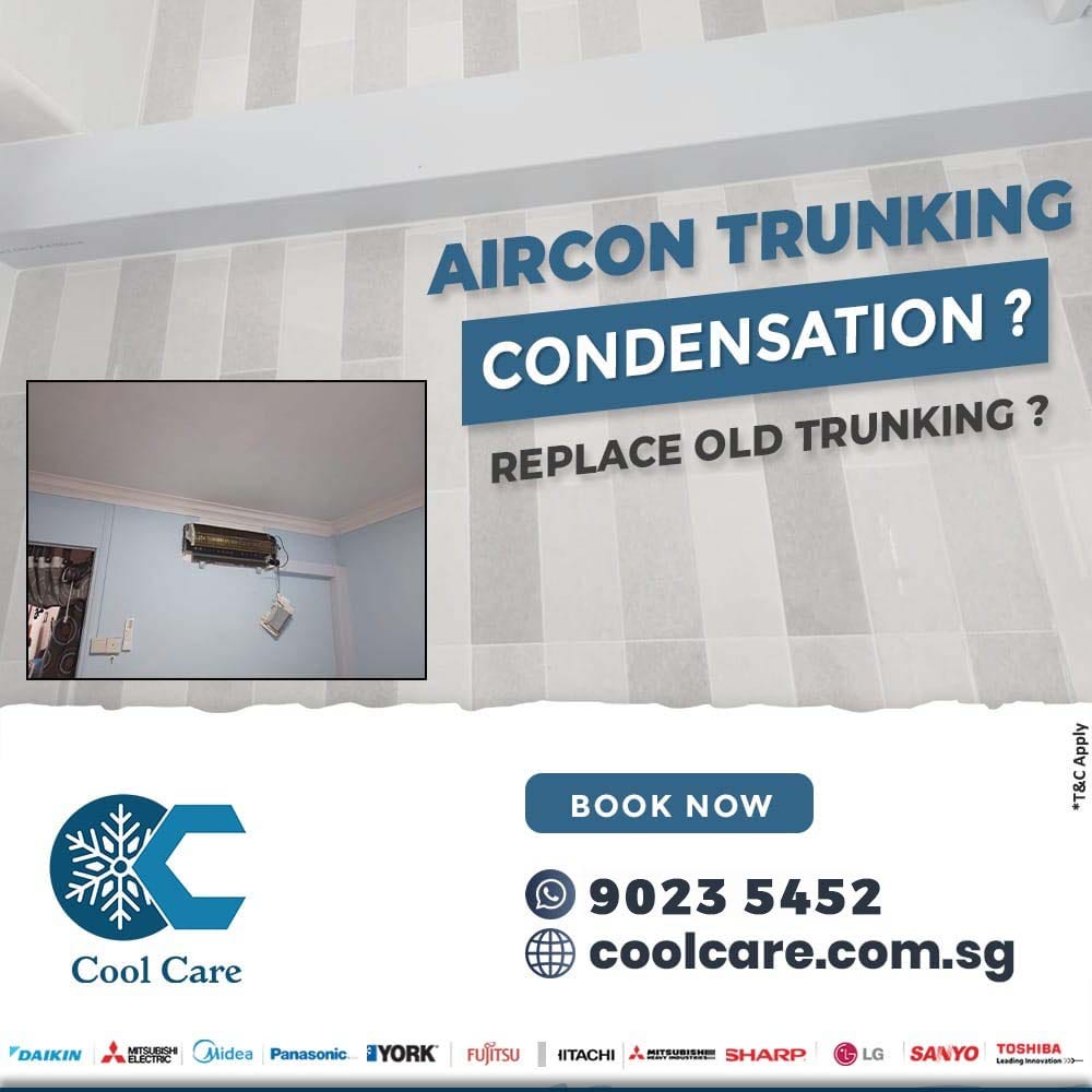 AIRCON TRUNKING Condensation ? Replace old trunking ? by Coolcare