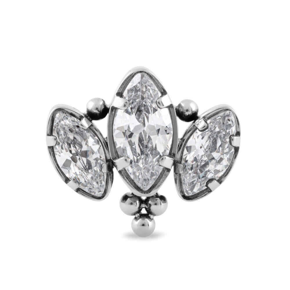 Tilum Jeweled Excellence Titanium Threadless Top — Price Per 1