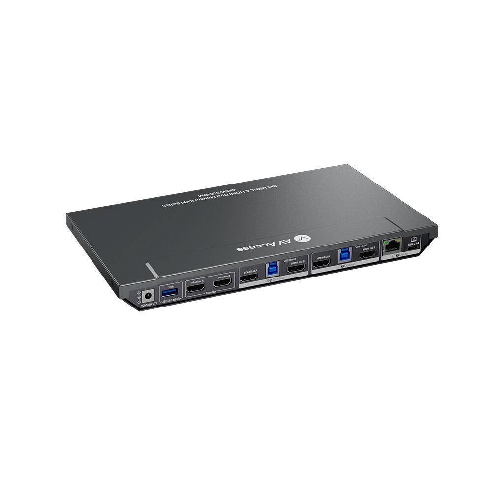 USB-C KVM Switch for 8K Quad Monitor  PAAG-ET3144B from Rextron  Multi-Monitor KVMs Expert