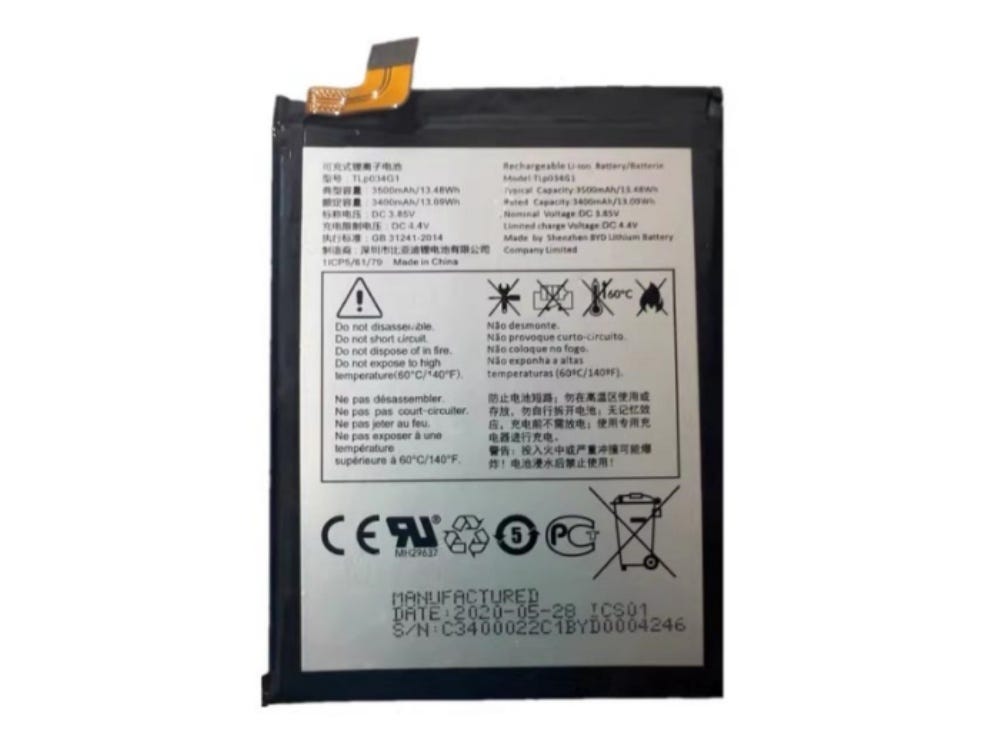 Remplacez la batterie haute qualité ALCATEL 3.85V 3500mAh/13.48Wh