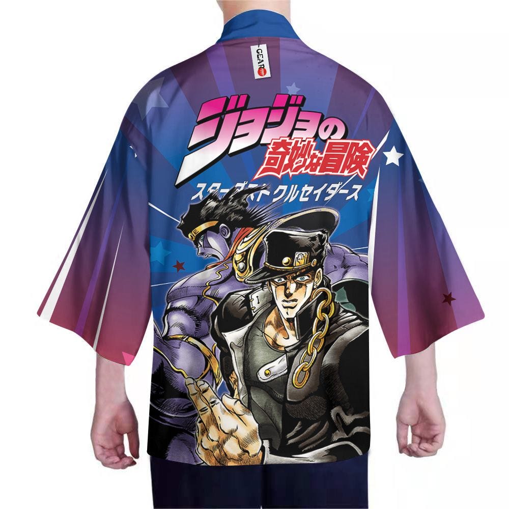 Jojo’s Bizarre Adventure Kimono — Jotaro Kujo Kimono Clothes GOT1308 ...