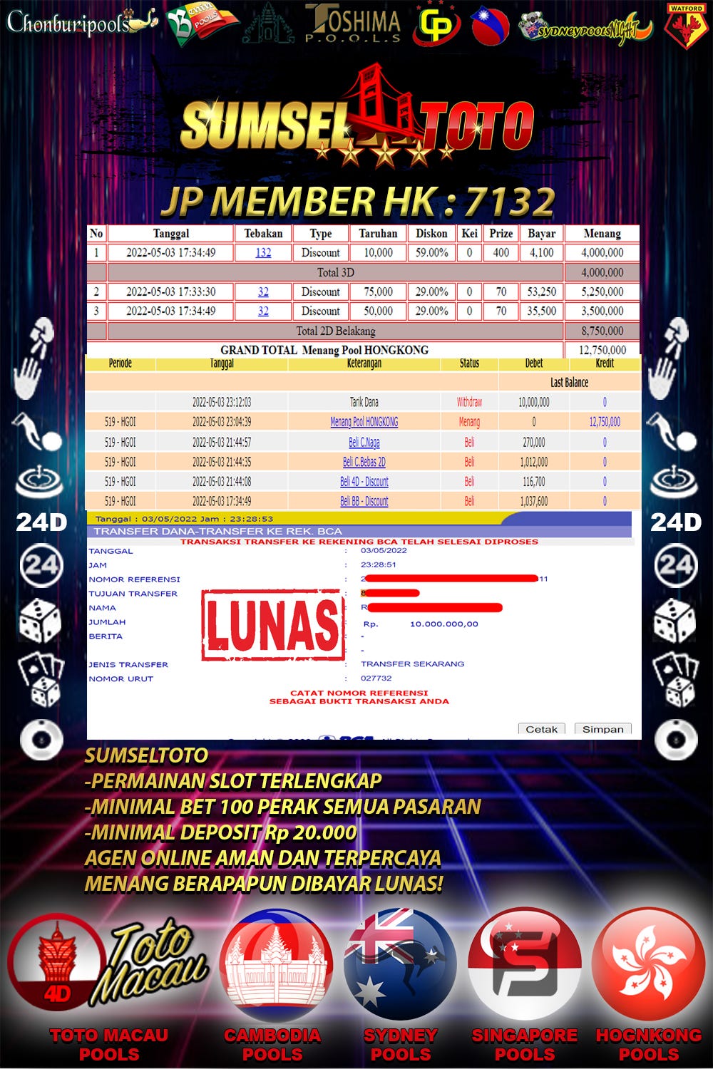 bukti jp hongkong
