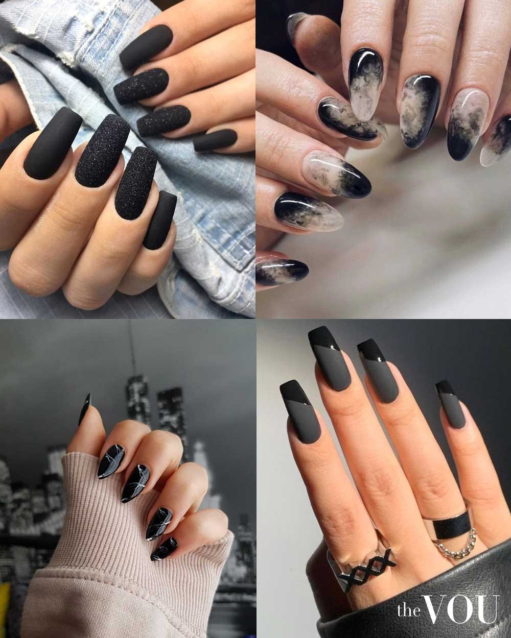 Best Black Acrylic Nail Ideas