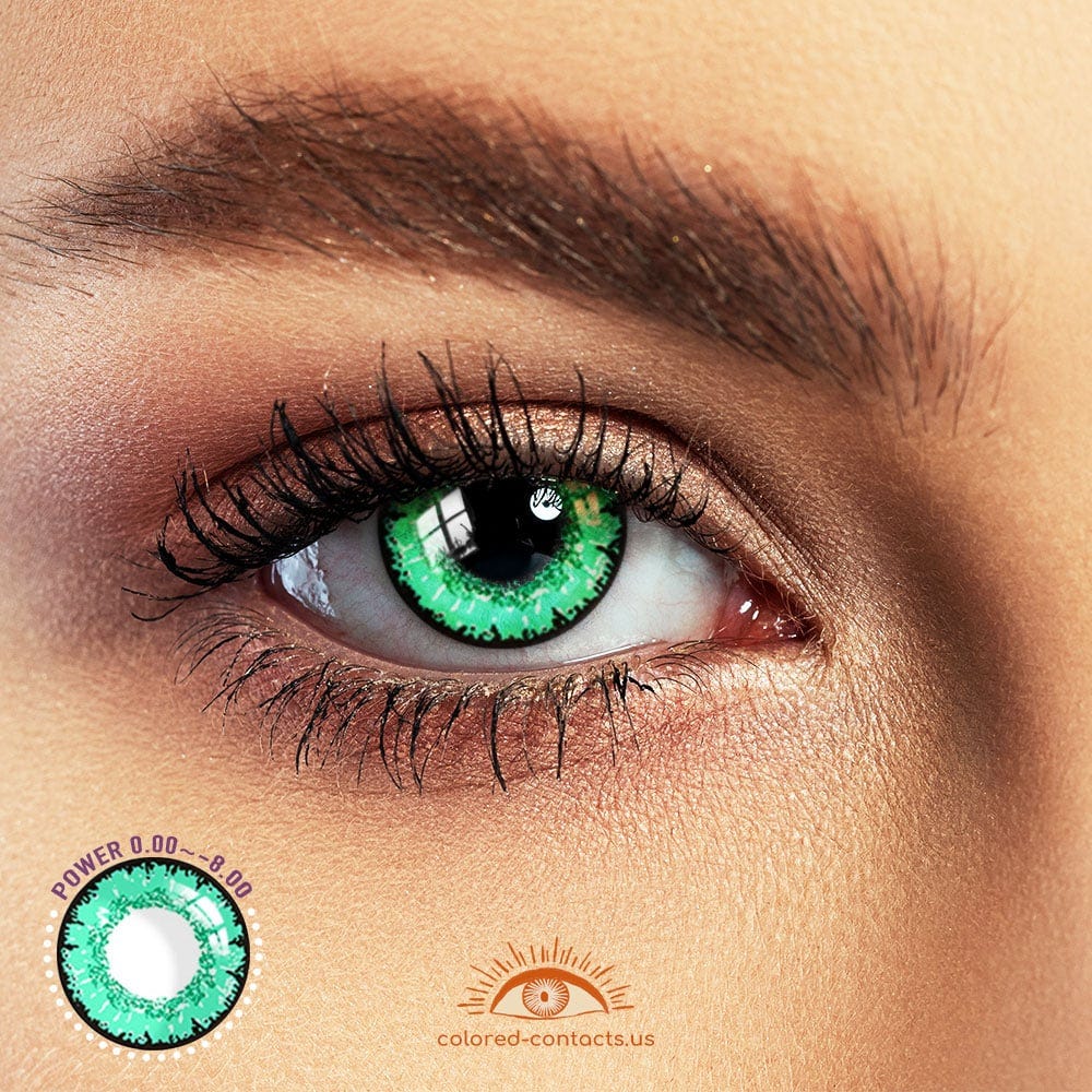 Queen Opal Green Anime Eye Colored Contacts, by Colored Contacts