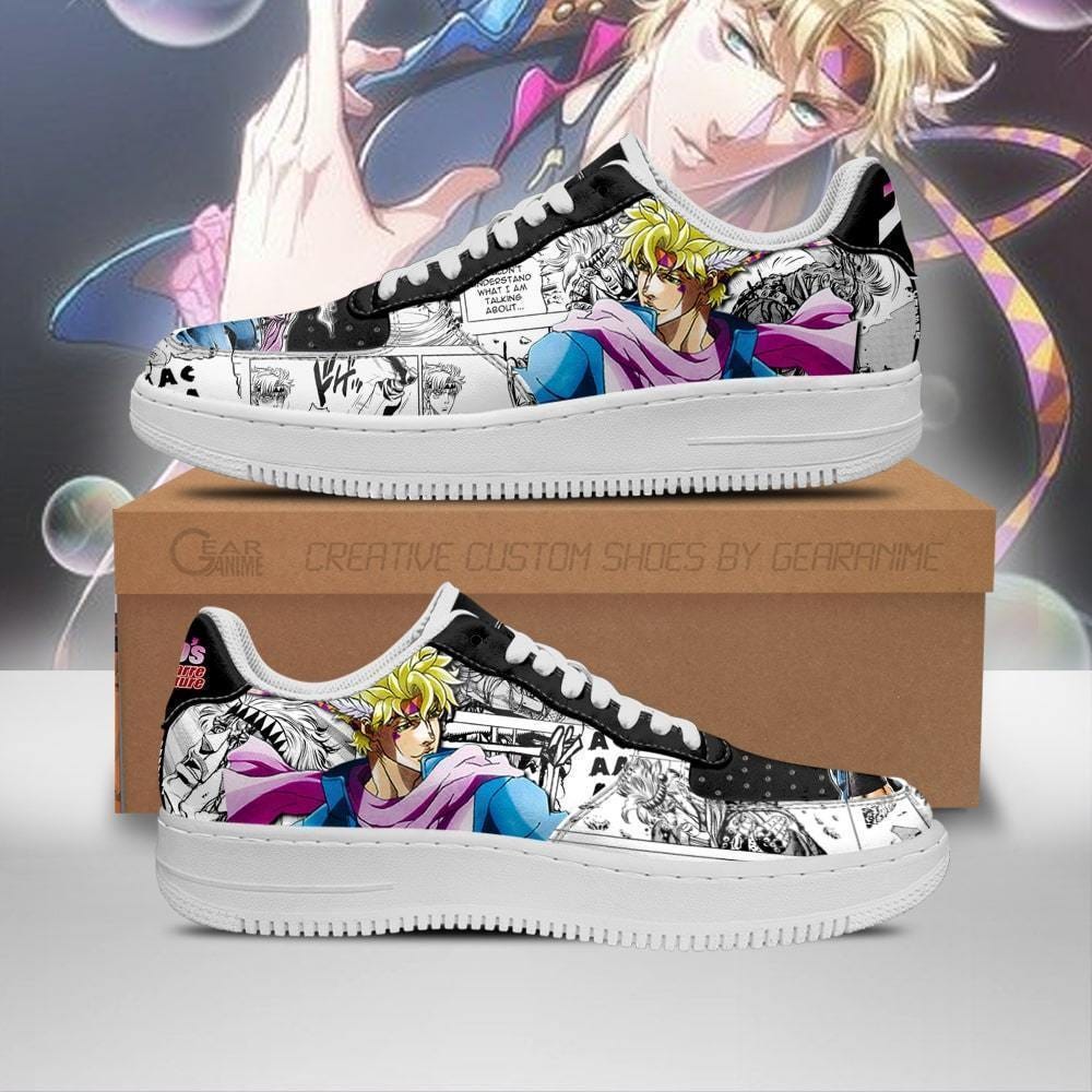 JJBA Anime Shoes — Caesar Zeppeli Air Force Sneakers Fan Gift PT06 ...