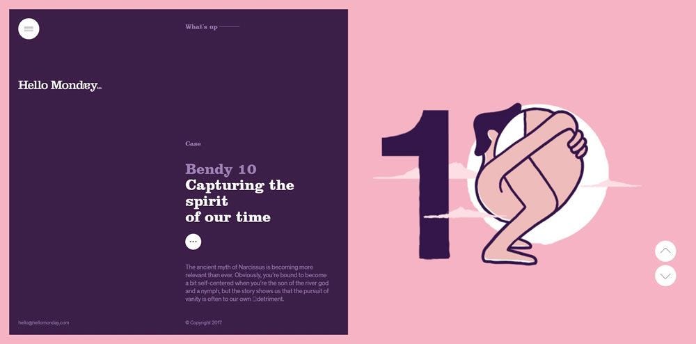 10 Beautifully Designed Examples of Split Screen Layouts in Web Design ...