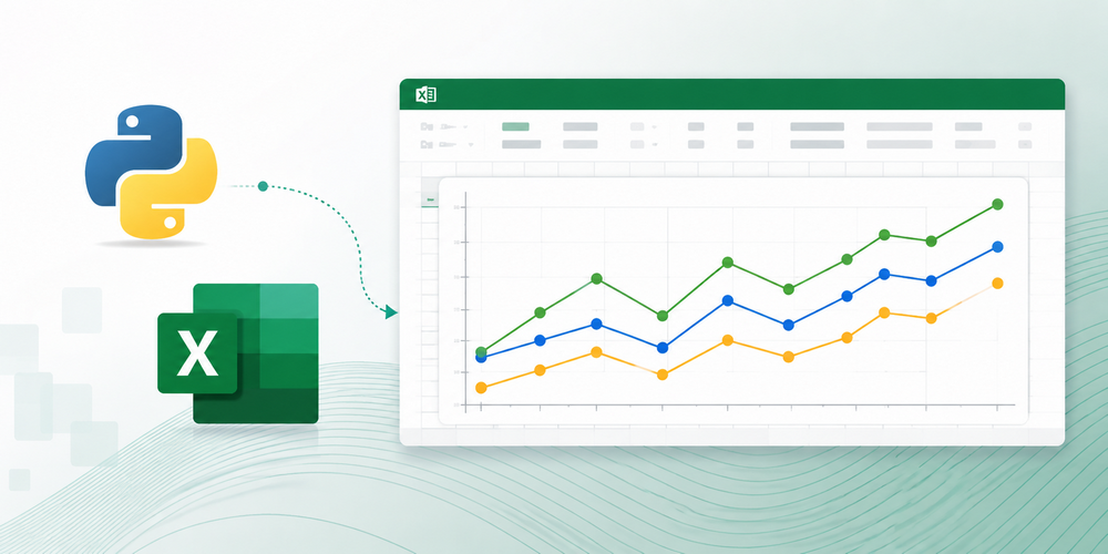 How to Create a Line Chart in Excel Using Python | by Alle Y | May ...