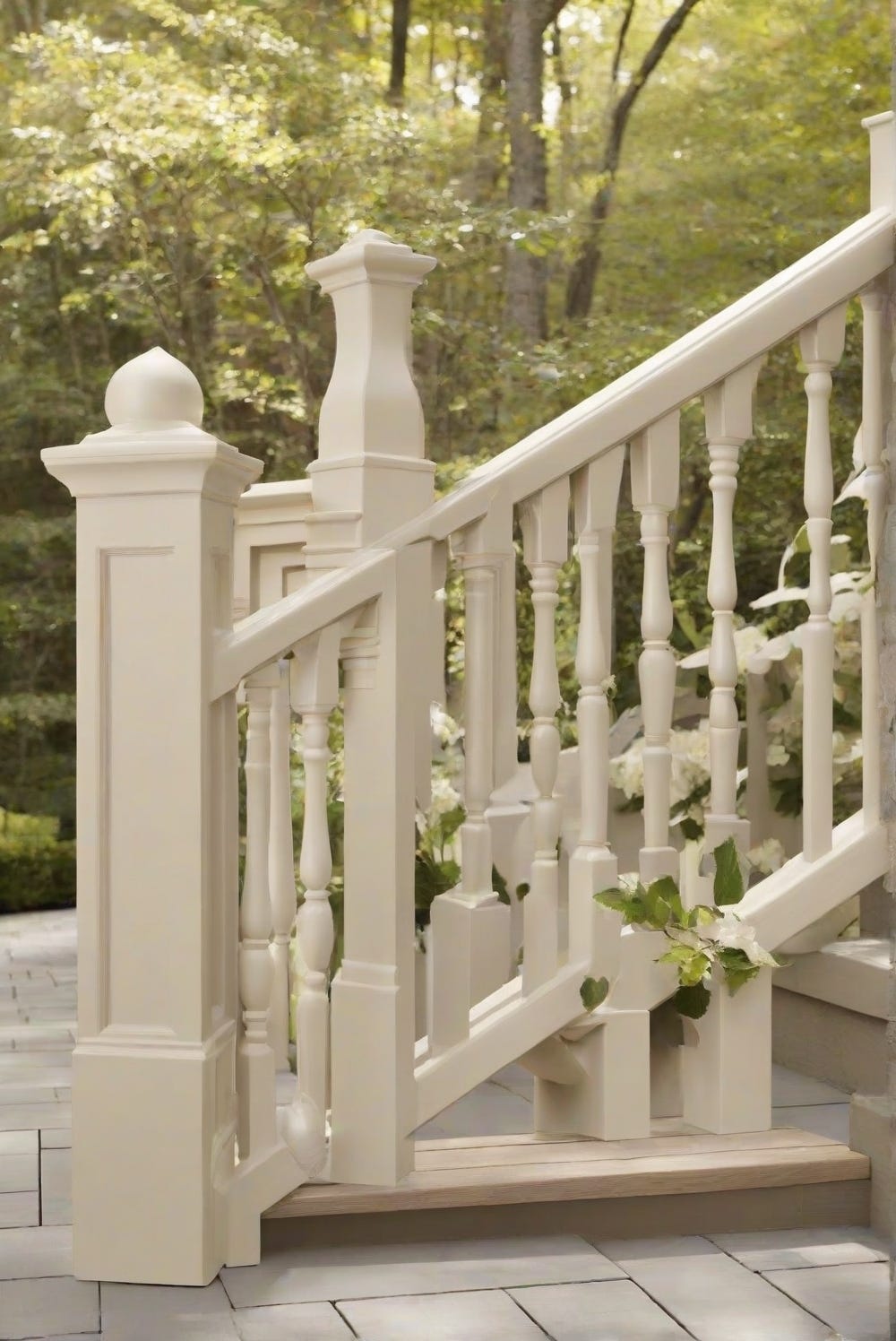 Painting your patio or deck railings in Pale Oak by Benjamin Moore