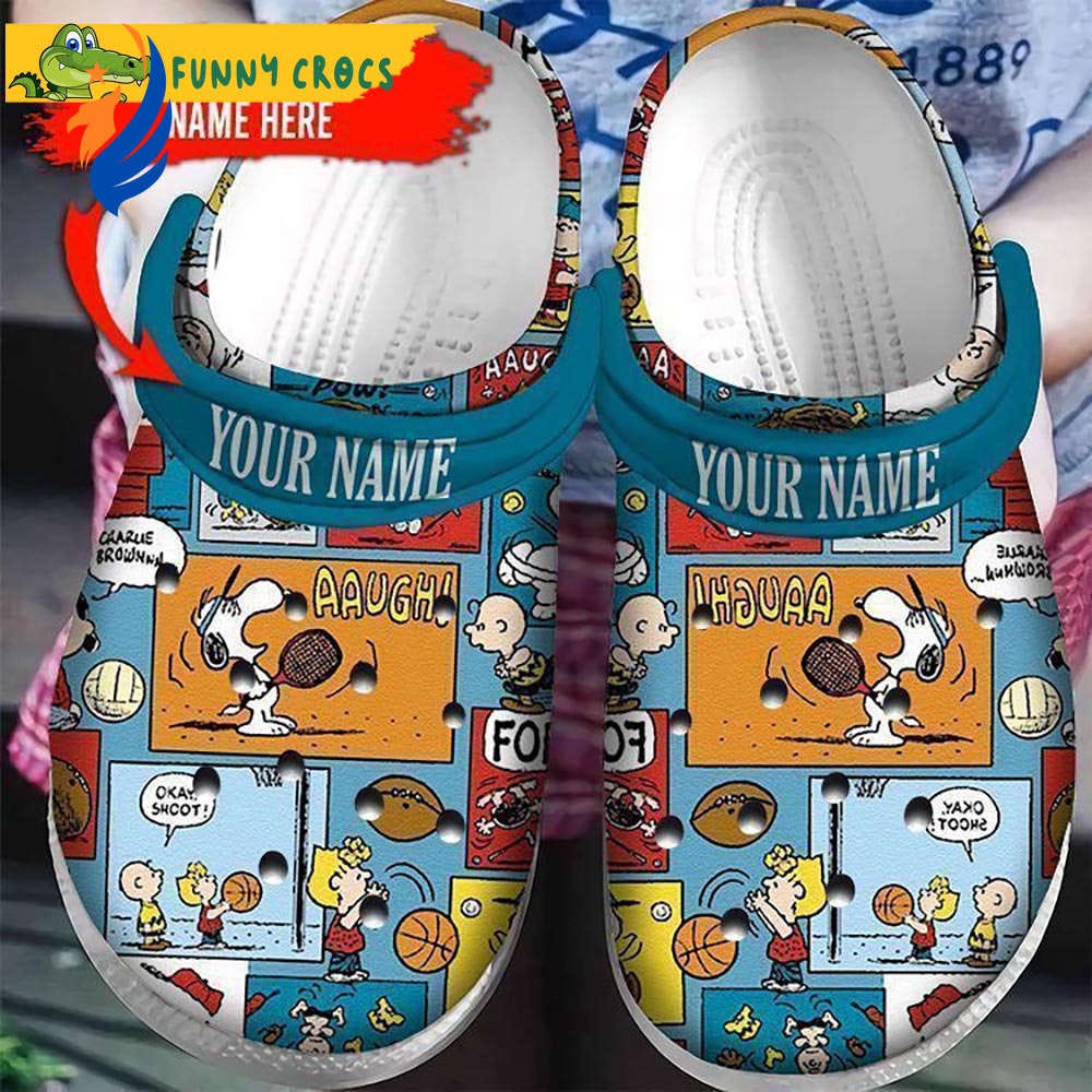 Personalized Let’s Play With Snoopy Clogs-Slippers-Slippers Clog Shoes