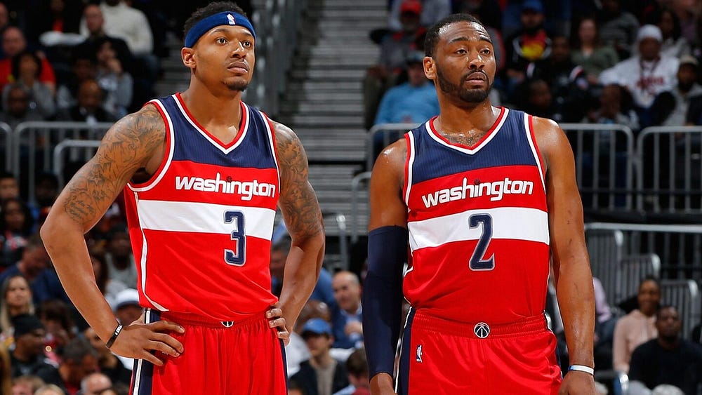 While it was from a short period in time in mid 2010s, guards John Wall and Bradley Beal had one of the most electric backcourts in the NBA, but they do not get talked about as much. Find out why and how they performed and elevated the Washington Wizards. (Credit: NBC Sports)