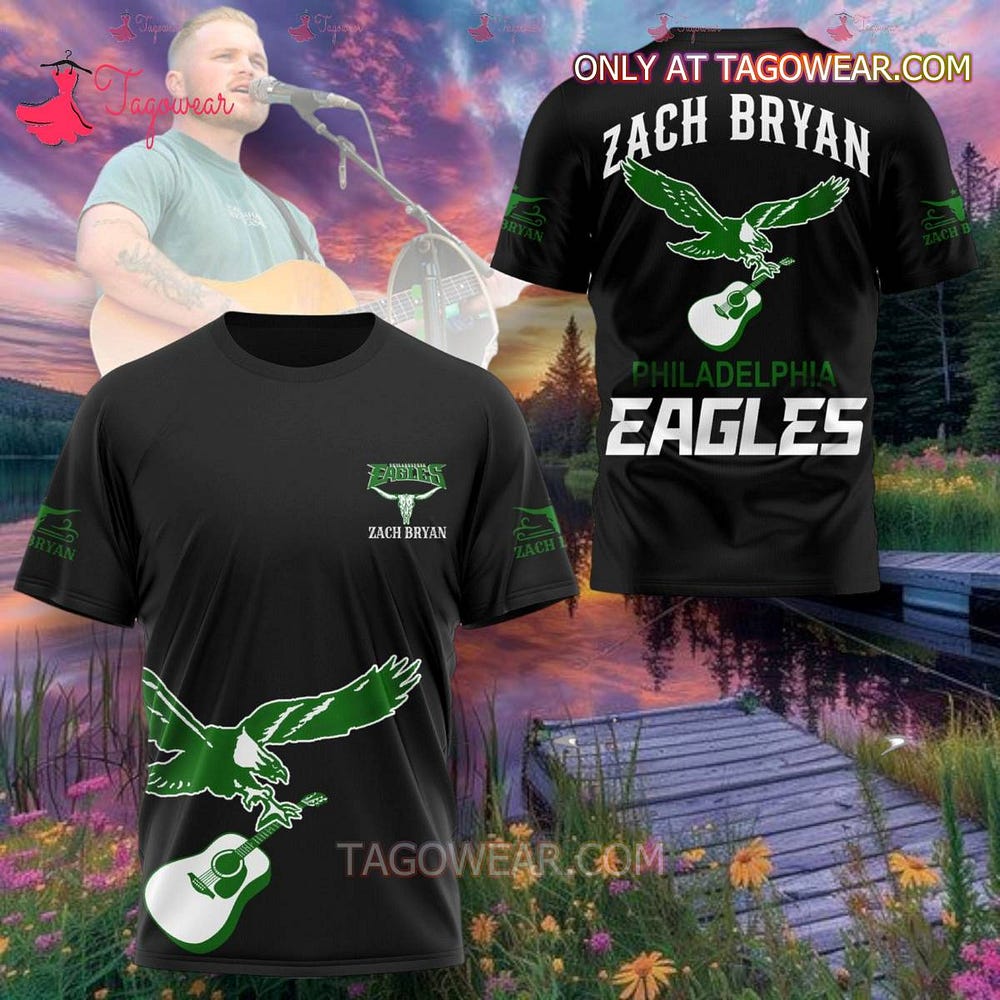 Show Your Eagles Pride with Zach Bryan Style! by Mike Cummings Aug