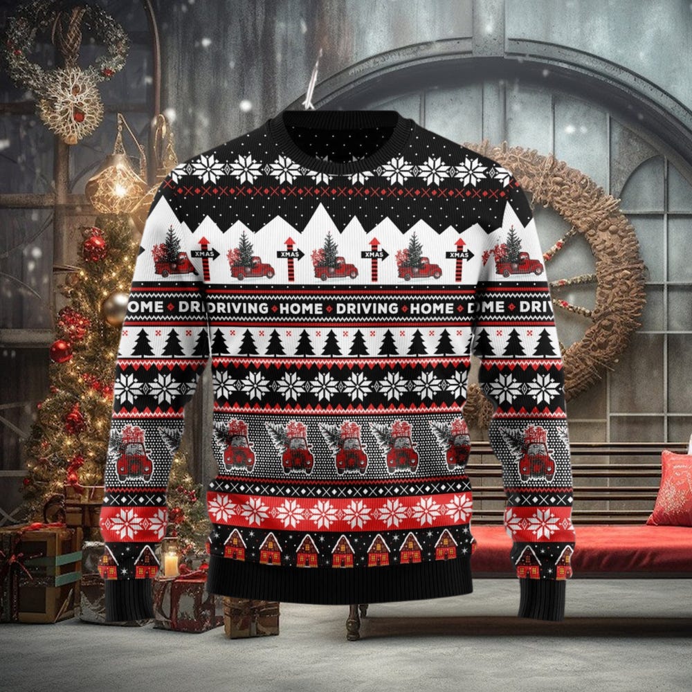 Truck Driving Home Best Gift Ugly Christmas Sweater | by Byegemant | Aug,  2023 | Medium