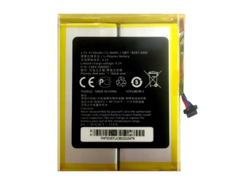 ALCATEL CAB4160000C1 batteri 4150mAh/15.36Wh 3.7V , Alcatel One Touch EVO 7 HD