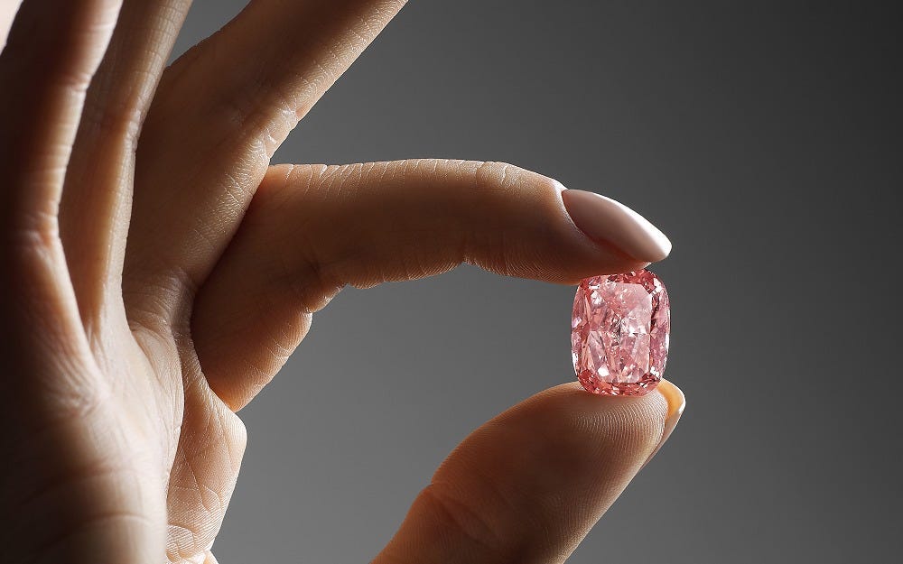 Flawless pink deals diamond