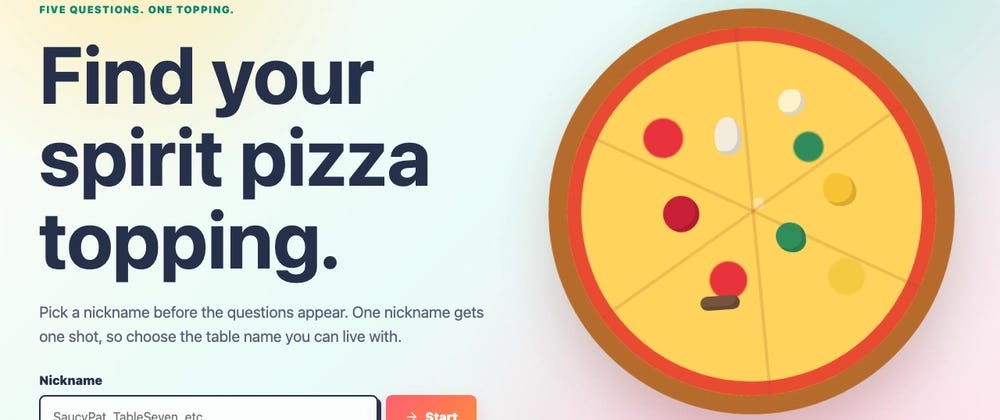 Build a Spirit Pizza Topping Quiz with Codex and Momen BaaS