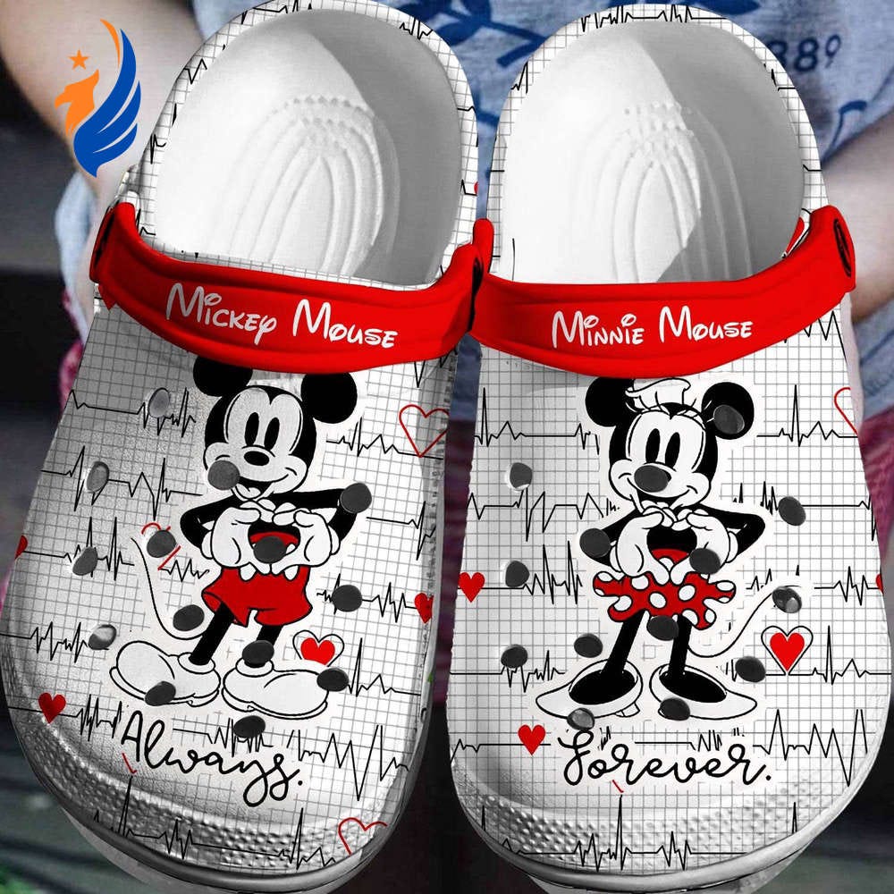 Disney Inspired Mickey Minnie Clogs-Slippers 3D Clog Shoes Walk with Iconic Characters