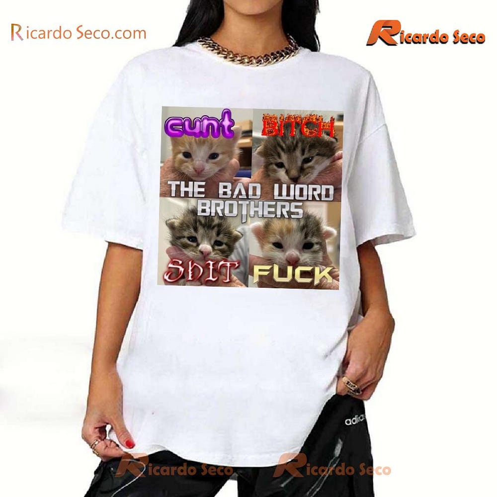 Unleash Your Inner Rebel: The Bad Word Brothers Cat T-shirt | by Elle ...
