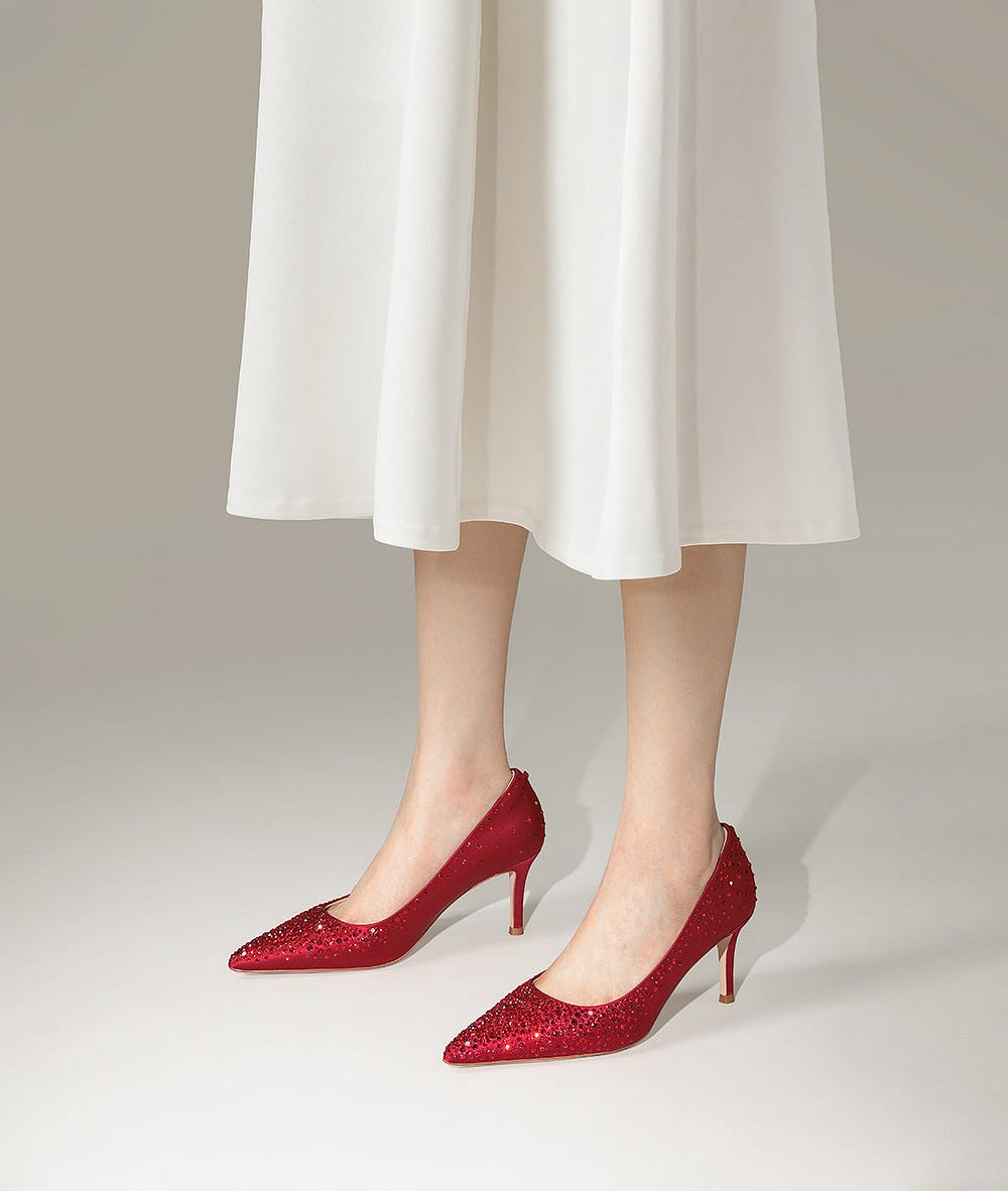 pointed front heels