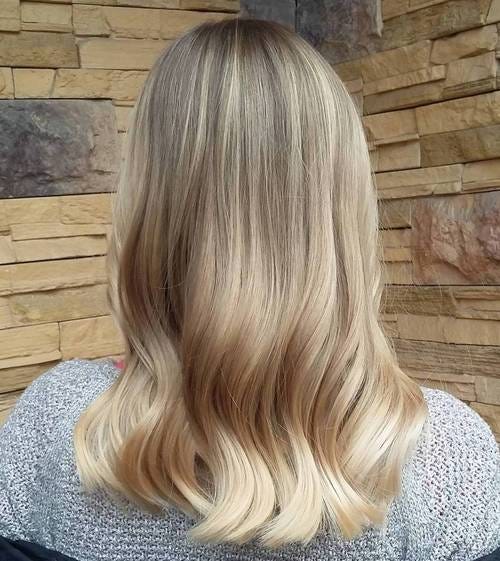 Voluminous Wavy Hair(Blonde Ombre)