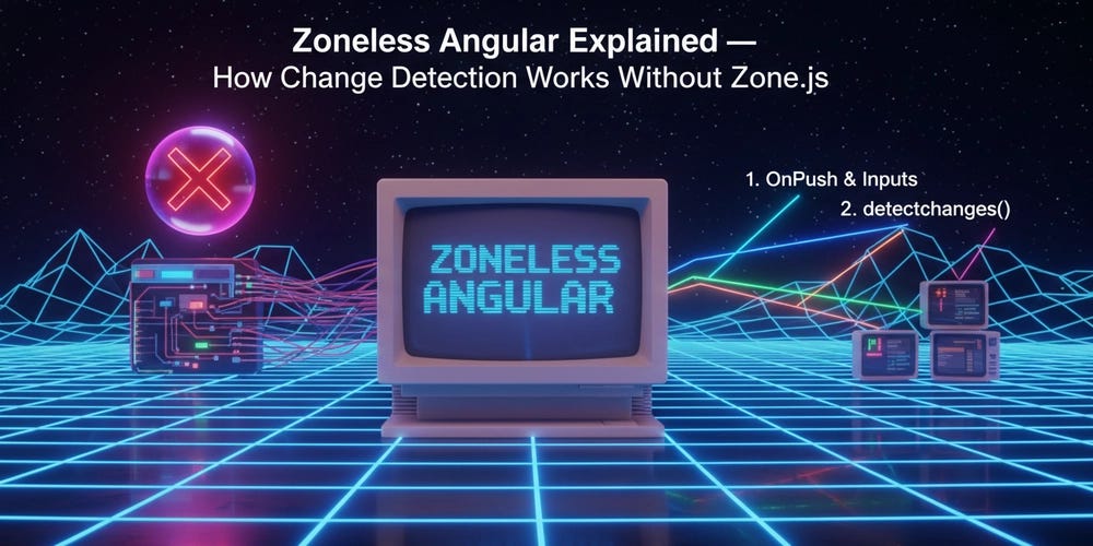 Zoneless Angular Explained — How Change Detection Works Without Zone.js