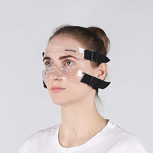 Nose Guard For Broken Nose, Adjustable Face Shield Mask For Sports