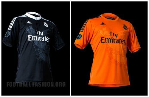 Yohji Yamamoto's dragon-bird on Real Madrid players' jerseys