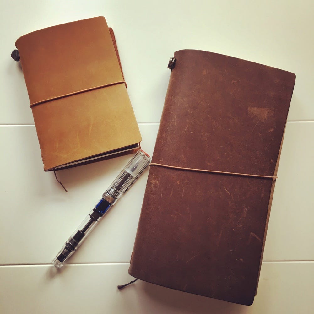 How I use my two Midori Traveler's Notebooks