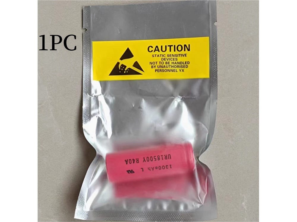 SANYO UR18500Y batteri 1300mAh/4.81Wh 3.7V , SANYO 81377206 UR18500Y Pulsonic Silk Epil