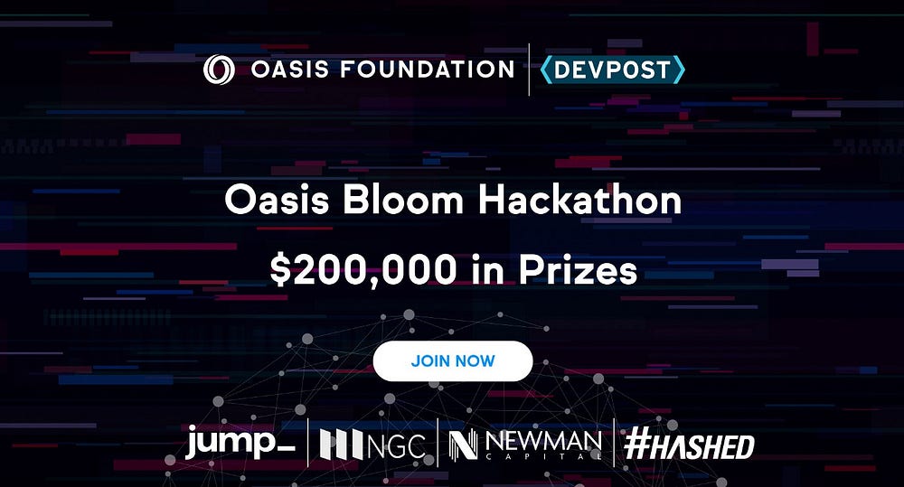Pregled Oasis Bloom hackaton webinara