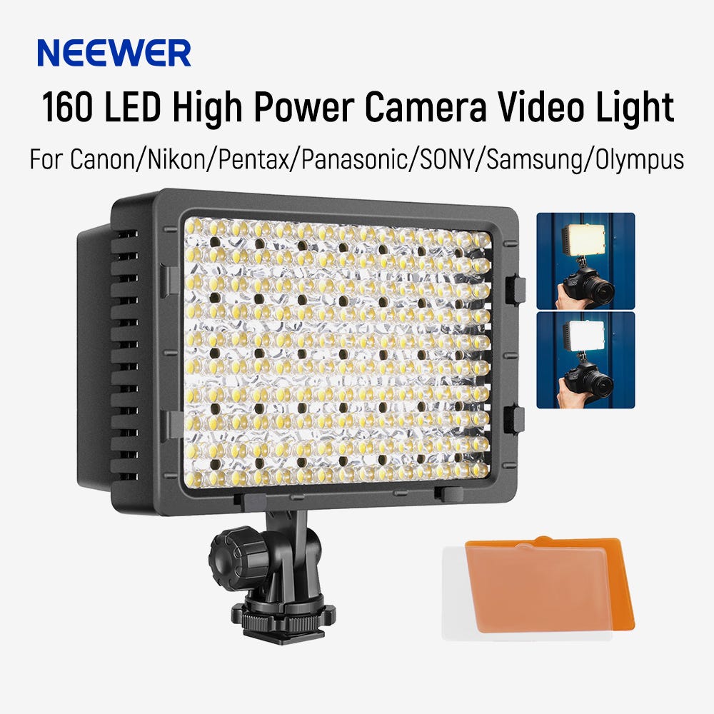 Neewer CN-160 Illuminating Choice: Ultra-Powerful LED Panel for ...