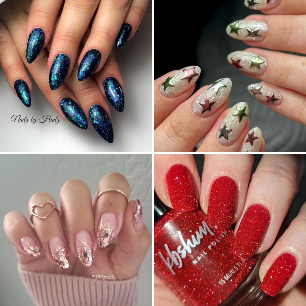 Glitter Nail Art 2023 — Glam Ideas for Making Your Manicure Shine! —  Ferbena.com, by Idrikasatu