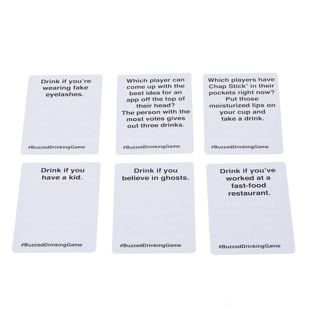 Buzzed Drinking Game Cards | by liveforest | Medium