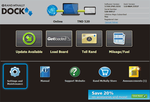 Rand mcnally dock deals