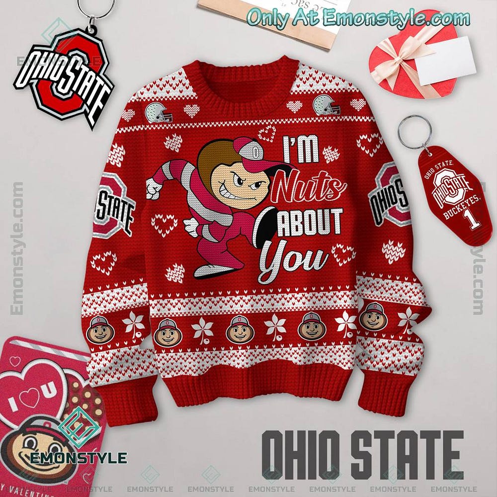 Ohio state buckeyes ugly clearance christmas sweater