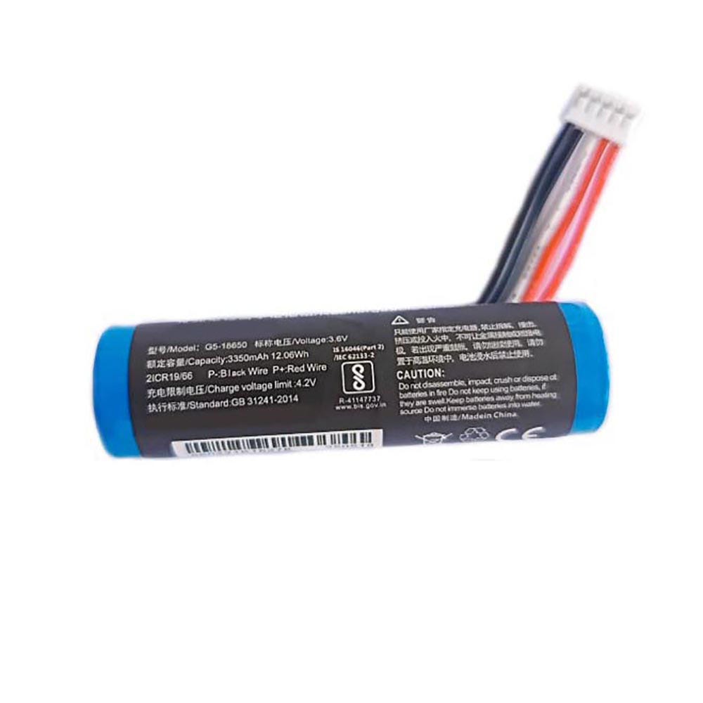 3350mAh G5–18650 Batteria Compatibile per Tactilion G5