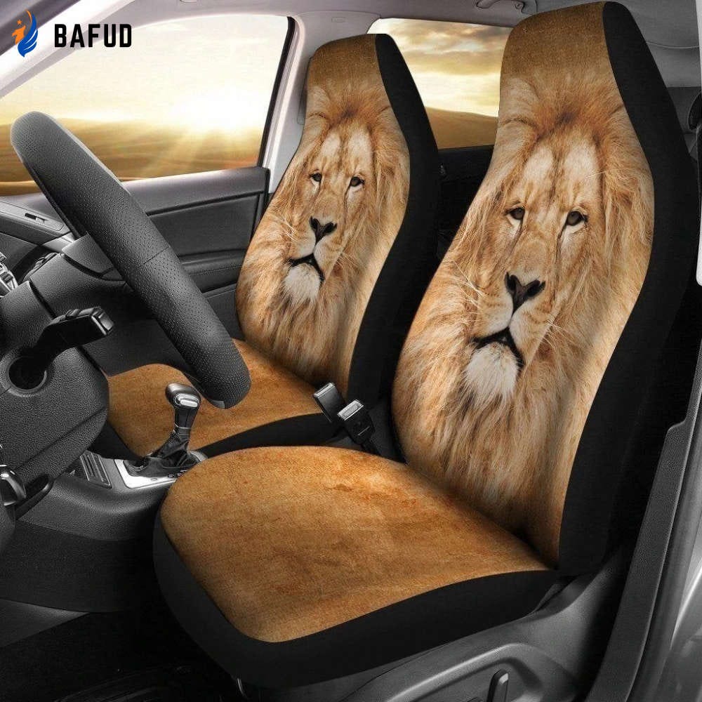 Lion Car Seat Covers For Fan Gifts Custom Male Lion Car Decoration Accessories