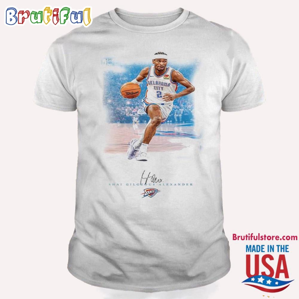 Oklahoma Thunder Sga 2024 Playoff Basketball Shai Gilgeous Alexander T ...