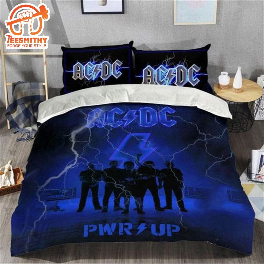 AC DC Pwr Up World Tour 2024 Bedding Set For Fan - Teesmithy.Clothes ...