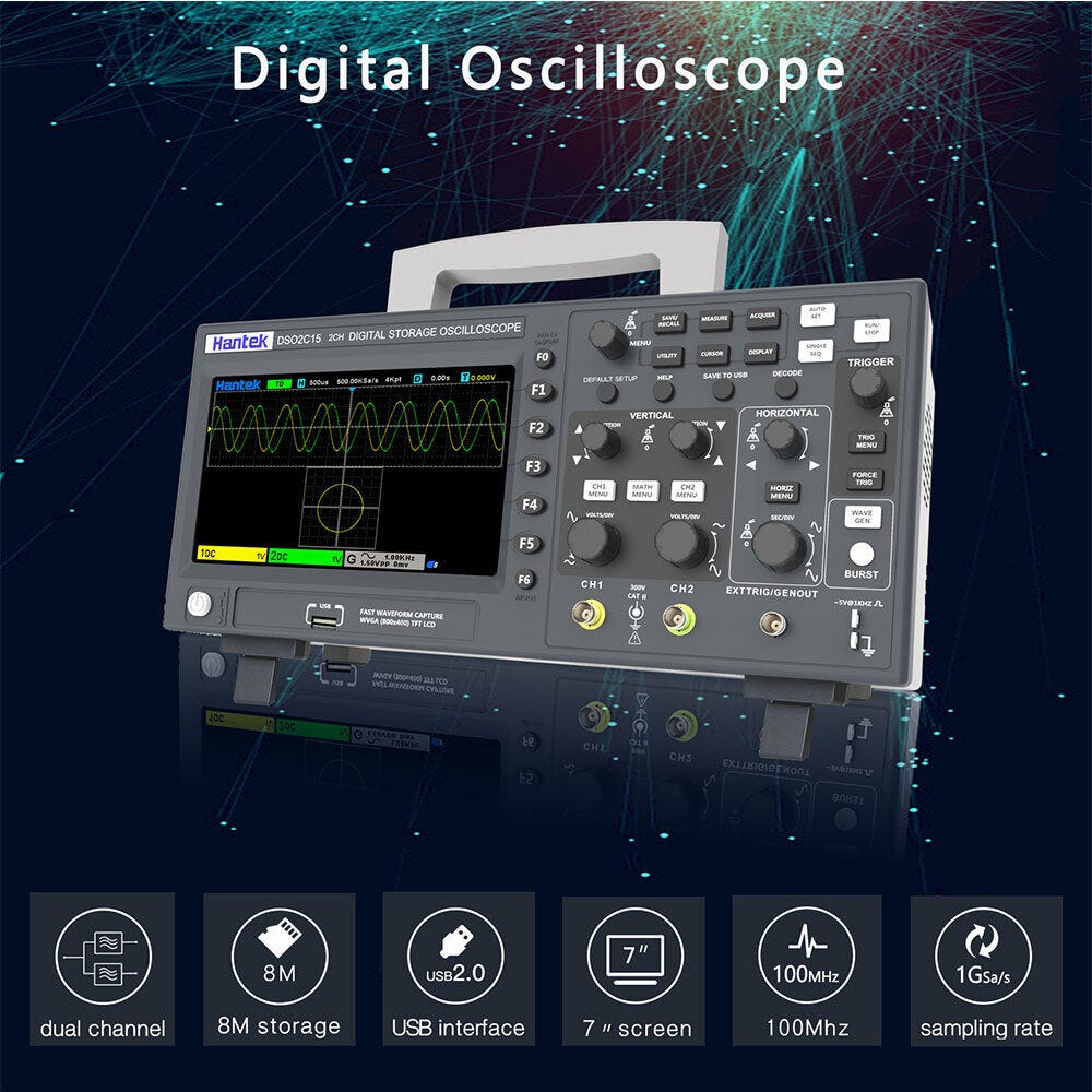 Digital Storage Oscilloscope (DSO) as a signals analyzer in robotics