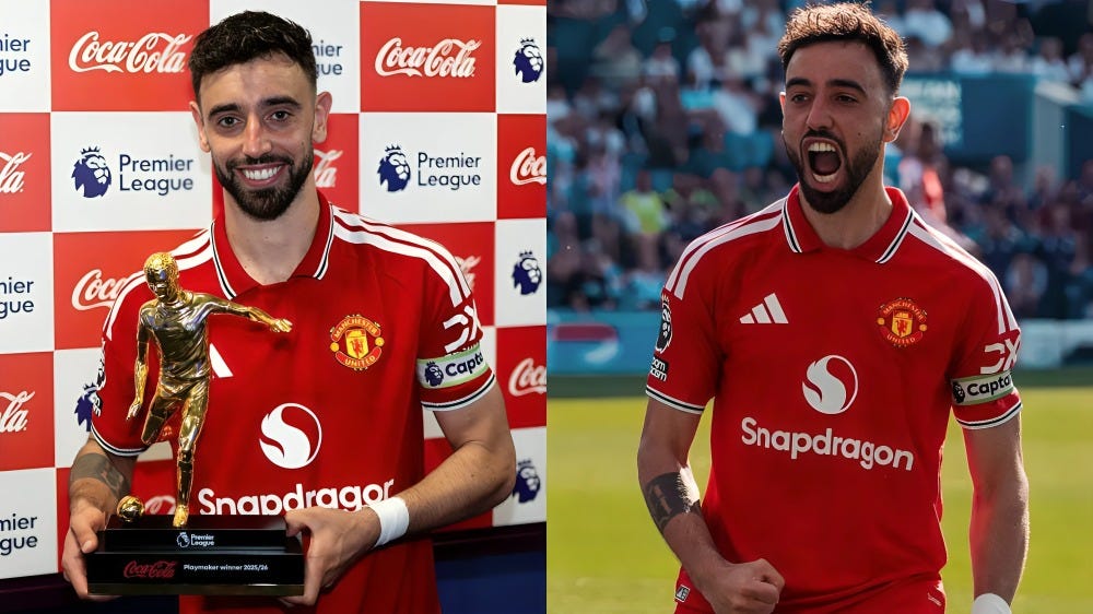 Bruno Fernandes giành 2025/26 Premier League Golden Playmaker Award với kỷ lục lịch sử
