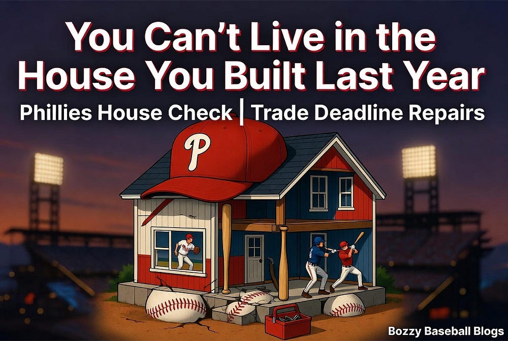 Phillies House Check: Mid-Season Timeline & Trade Deadline To-Do List