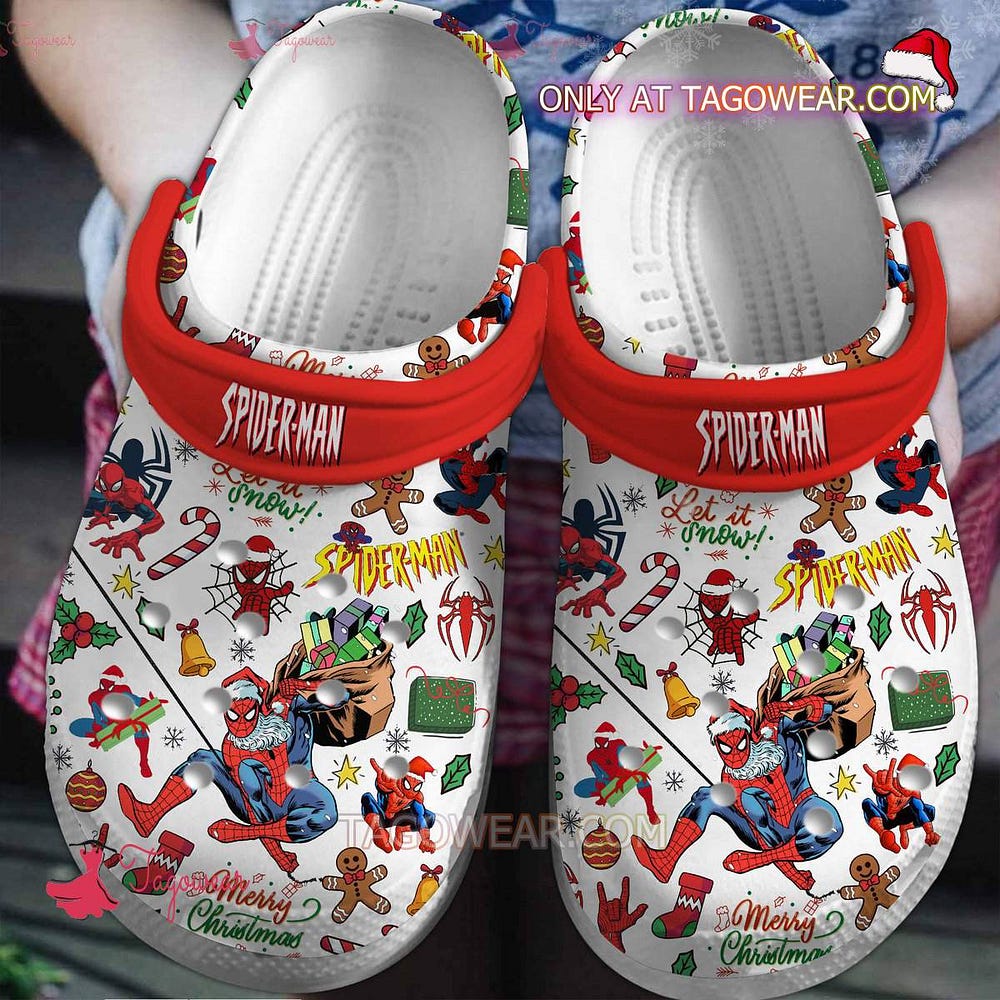 Spider-Man Merry Christmas Crocs: Swing into the Holidays with Spidey ...